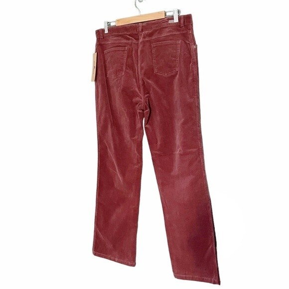 NWT Woolrich Holly Hills Stretch Corduroy Pants Brick Red Straight Leg Size 14 - Picture 6 of 11